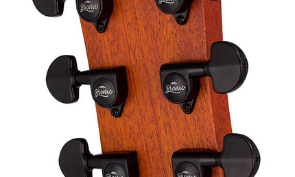 dreadnought guitar, spruce top, mahogany back & sides, amara ebony fb, natural