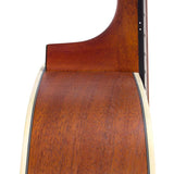 dreadnought guitar, spruce top, mahogany back & sides, amara ebony fb, natural