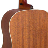 dreadnought guitar, spruce top, mahogany back & sides, amara ebony fb, natural