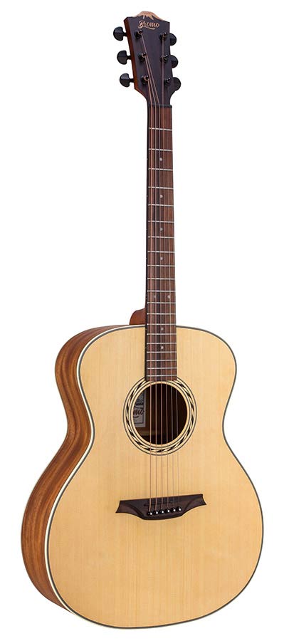 auditorium guitar, spruce top, mahogany back & sides, amara ebony fb, natural