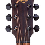 auditorium guitar, spruce top, mahogany back & sides, amara ebony fb, natural