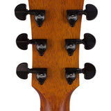 auditorium guitar, spruce top, mahogany back & sides, amara ebony fb, natural