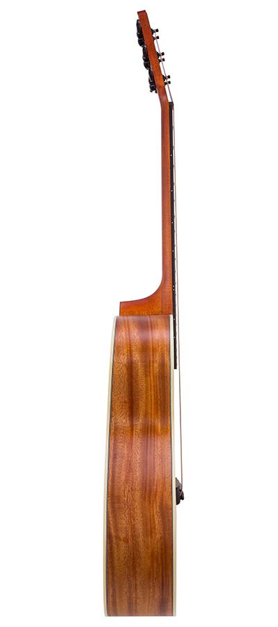 auditorium guitar, spruce top, mahogany back & sides, amara ebony fb, natural