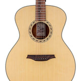 auditorium guitar, spruce top, mahogany back & sides, amara ebony fb, natural