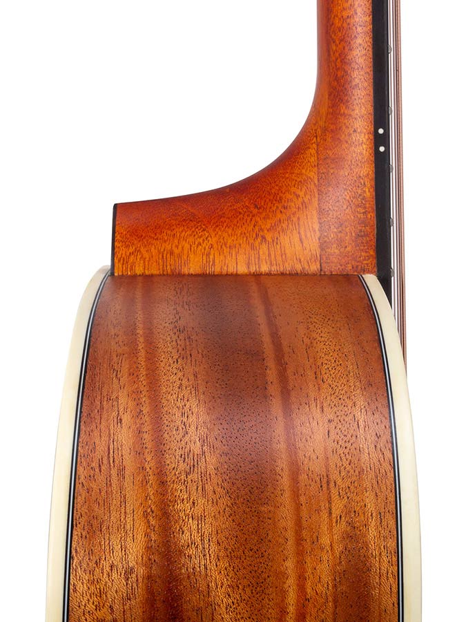 auditorium guitar, spruce top, mahogany back & sides, amara ebony fb, natural
