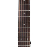 auditorium guitar, spruce top, mahogany back & sides, cutaway with EQ, amara ebony fb, natural