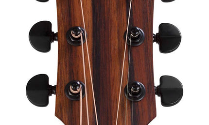 auditorium guitar, spruce top, mahogany back & sides, cutaway with EQ, amara ebony fb, natural