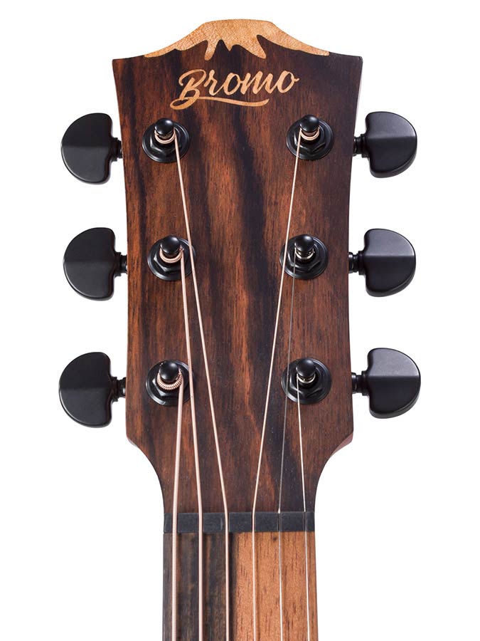 dreadnought guitar with solid spruce top, mahogany back & sides, amara ebony fb, natural