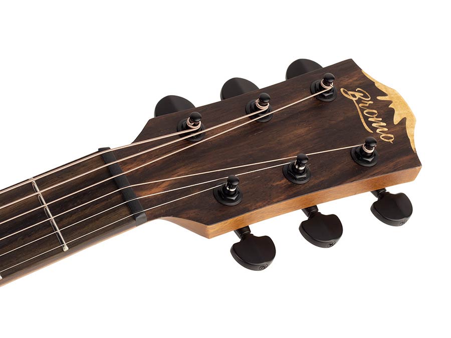 auditorium guitar with solid mahogany top, mahogany back& sides, amara ebony fb, natural