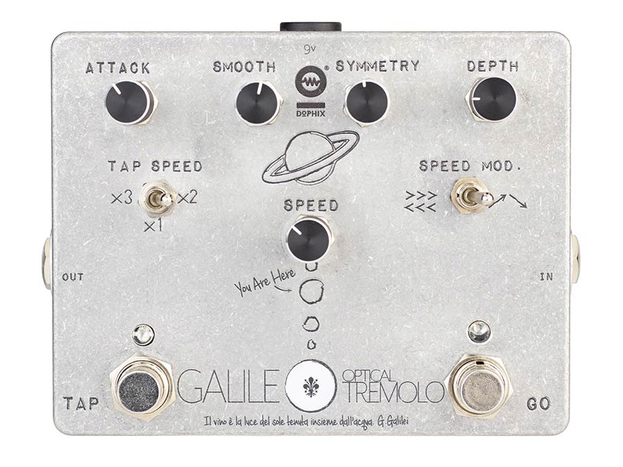 GALILEO tremolo, handbuilt analog effects pedal, optical tremolo with tap tempo and modulation