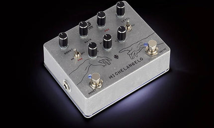 MICHELANGELO overdrive plus, handbuilt analog effects pedal, w/ boost, blend and clipping selector