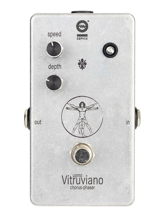 UOMO VITRUVIANO chorus/ phaser, handbuilt analog effects pedal, new old stock parts