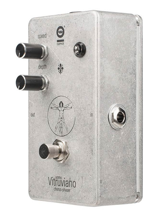 UOMO VITRUVIANO chorus/ phaser, handbuilt analog effects pedal, new old stock parts