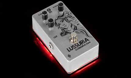 LUSSURIA overdrive, handbuilt analog effects pedal, dynamic low to mid-gain overdrive