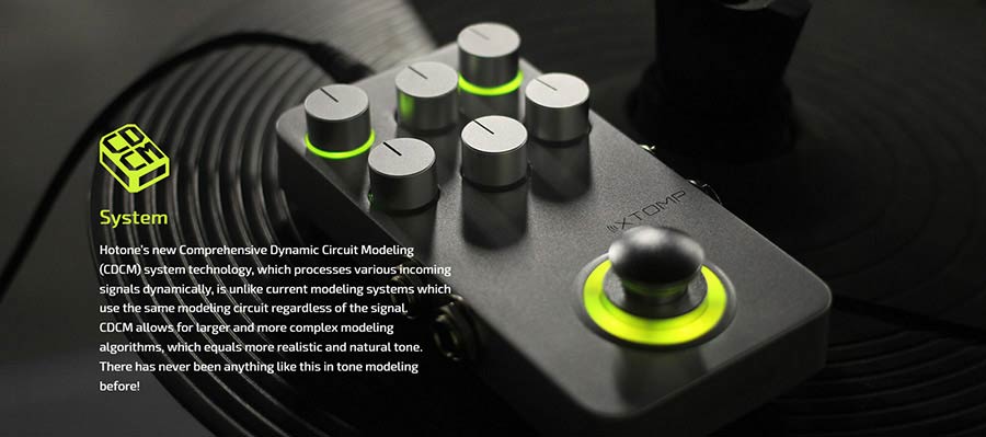 HoTone - XP-10 - Modeling Multi-Effect Pedal XTOMP controlled by IOS or Android device (bluetooth)
