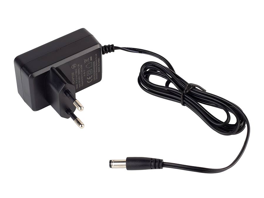 power supply 9VDC 1A, center negative, 1.5m cable, EU type