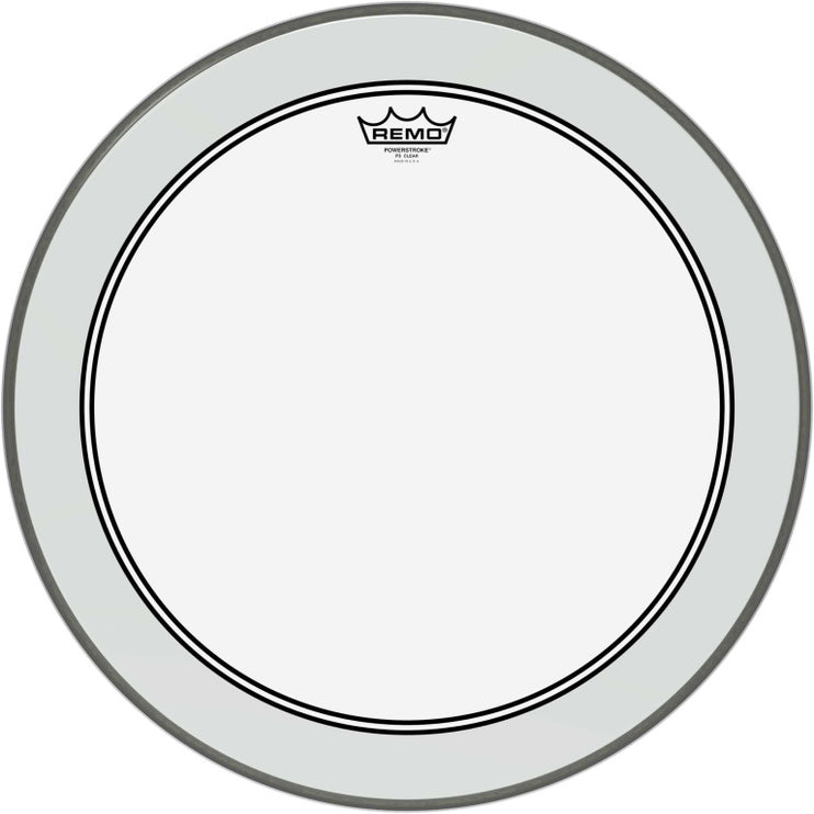 Remo - P3-1320-C2 - 20" Powerstroke 3 Ambassador clear bass drum head