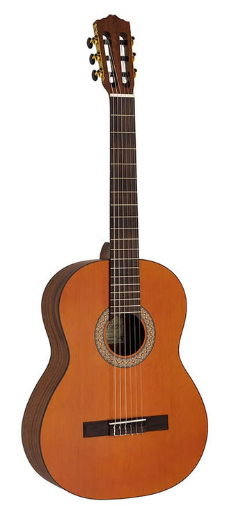 classic guitar solid Canadian cedar top + sapele, open pore finish - PARVULO 470mm scale