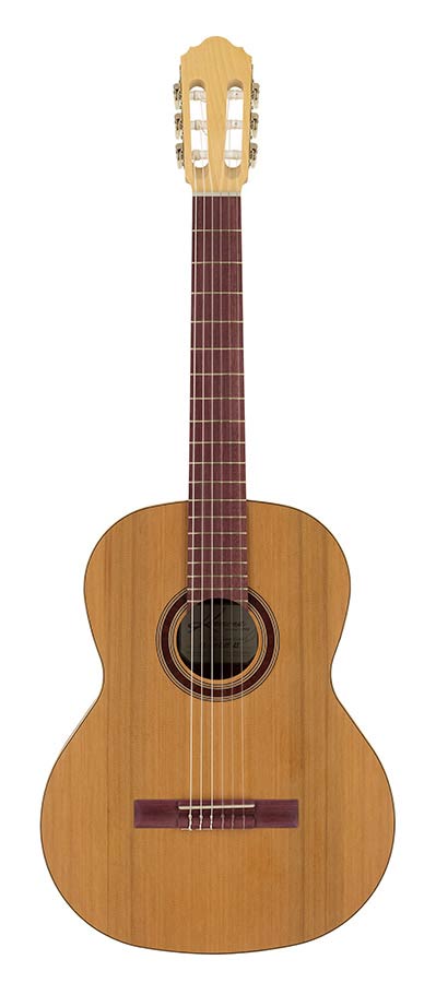 classic guitar solid cedar and sapele, open pore finish