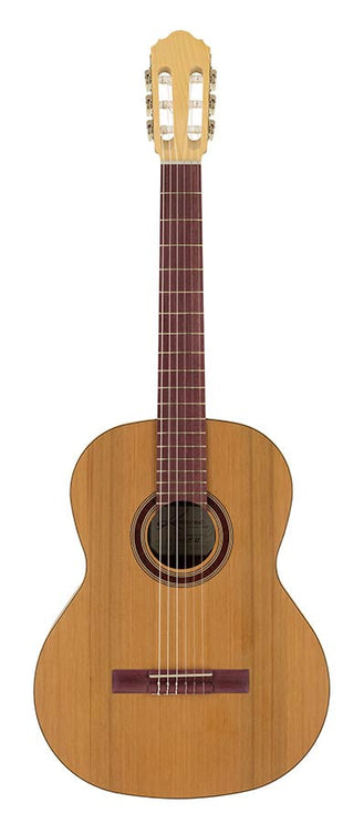 classic guitar 3/4 scale solid cedar and sapele, open pore finish