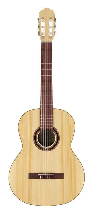 classic guitar solid spruce and sapele, open pore finish