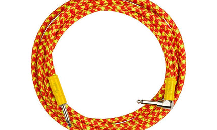 10' angled instrument cable, orange