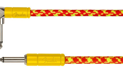 10' angled instrument cable, orange