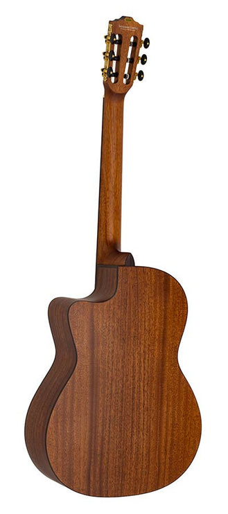 stage guitar solid Canadian cedar top + sapele, open pore finish - cutaway and Fishman Clasica II