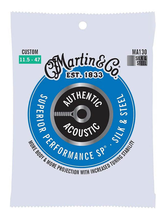 Martin - MA130 - string set silk & steel phosphor bronze