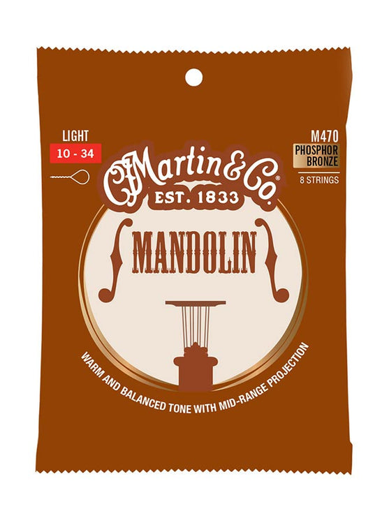 Martin - M470 - string set mandolin phosphor bronze wound
