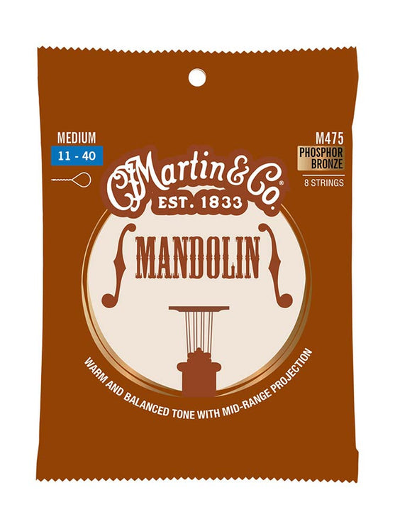 Martin - M475 - string set mandolin phosphor bronze wound