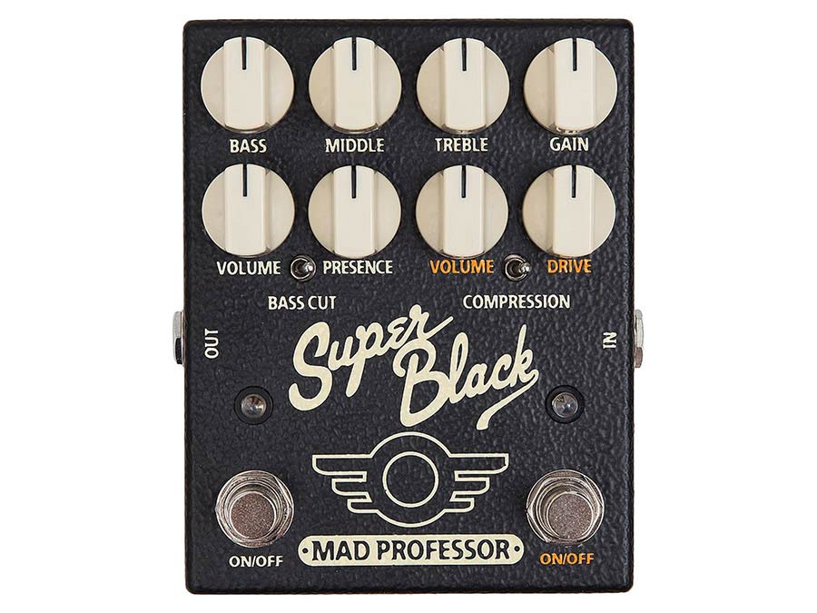 Mad Professor - MP-SPB - effect pedal Super Black preamp/booster/overdrive – Super Black