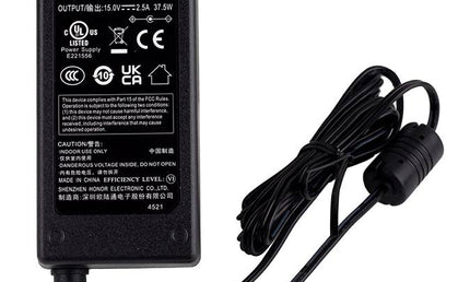 power supply 15v 2500mA,  tip negative, (AC-25, MIGHTY-20BT, MIGHTY-SPACE)