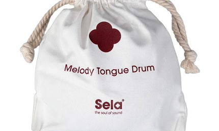 tongue drum 6", 8 tongues, F minor, red