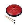 tongue drum 6", 8 tongues, F minor, red