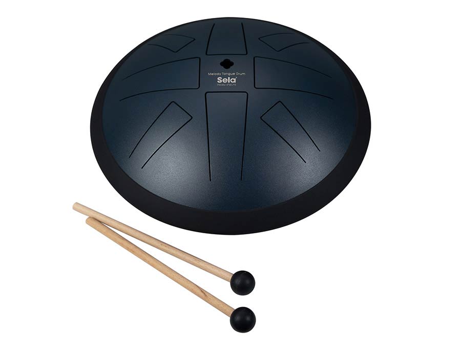 tongue drum 10", 8 tongues, D Akebono, navy blue