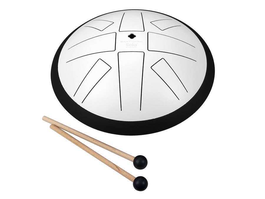 tongue drum 10", 8 tongues, C major, white