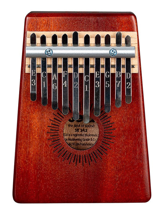 Sela - SEL242 - Kalimba Mahogany 10" Red