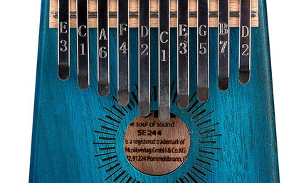 kalimba 'Mahogany 10' blue