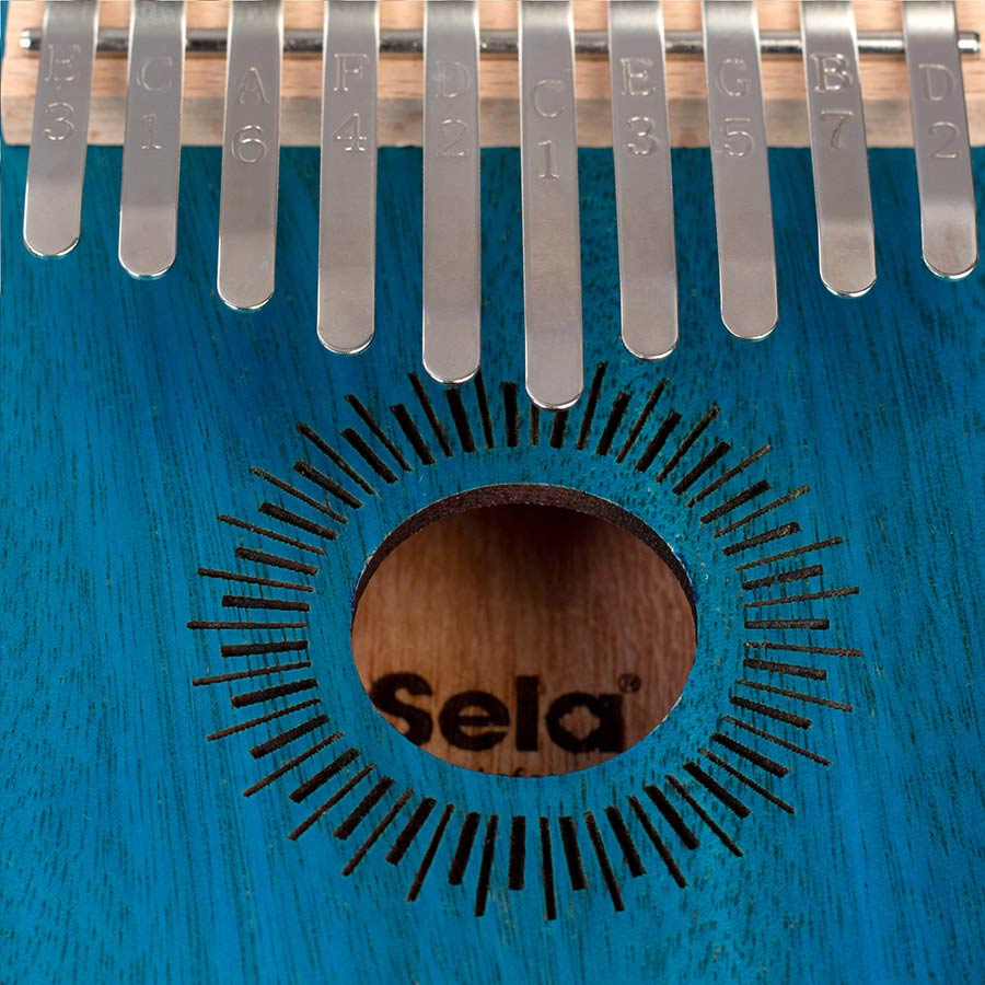Sela - SEL244 - Kalimba Mahogany 10" Blue