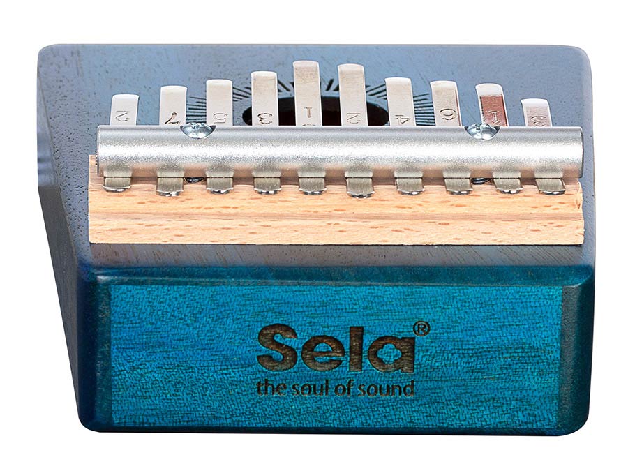 Sela - SEL244 - Kalimba Mahogany 10" Blue
