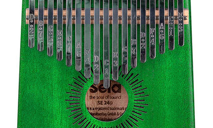 kalimba 'Mahogany 17' green