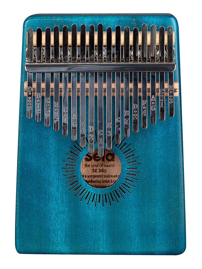 Sela - SEL249 - Kalimba Mahogany 17" Blue