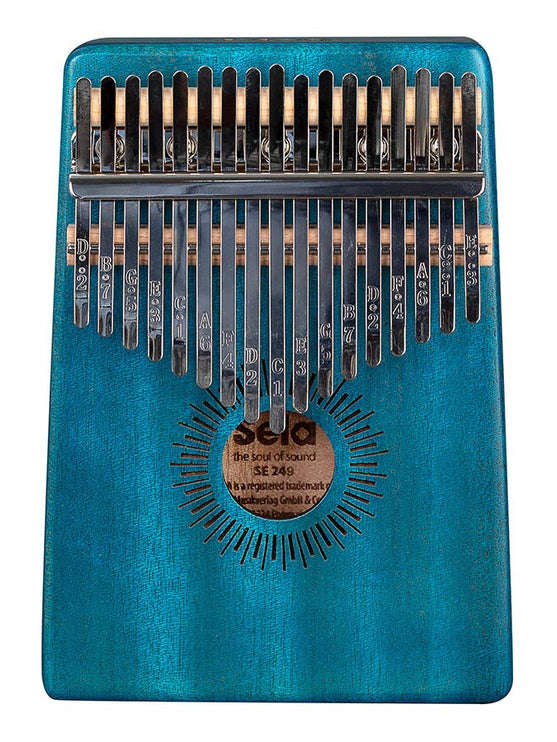 kalimba 'Mahogany 17' blue