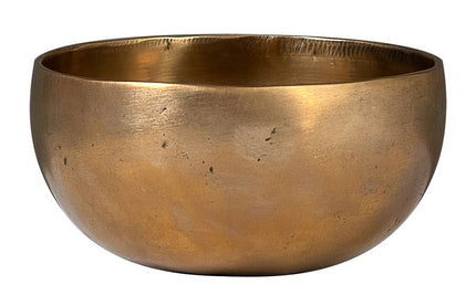 brass singing bowl 12cm, with mallet - felt ring - cotton bag