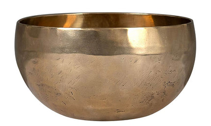 brass singing bowl 15cm, with mallet - felt ring - cotton bag