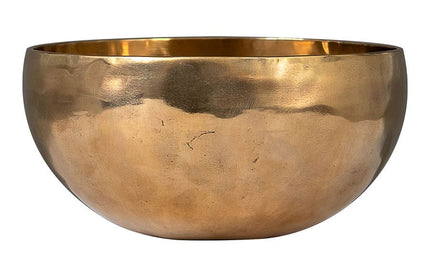 brass singing bowl 19cm, with mallet - felt ring - cotton bag