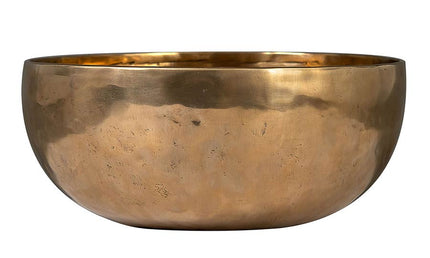 brass singing bowl 26cm, with mallet - felt ring - cotton bag