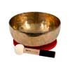 brass singing bowl 26cm, with mallet - felt ring - cotton bag