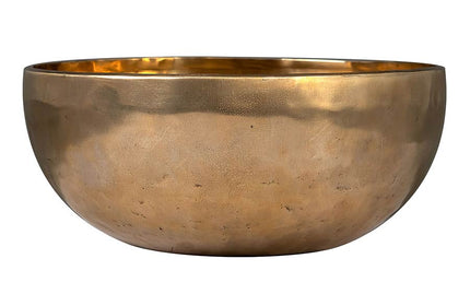 brass singing bowl 29cm, with mallet - felt ring - cotton bag